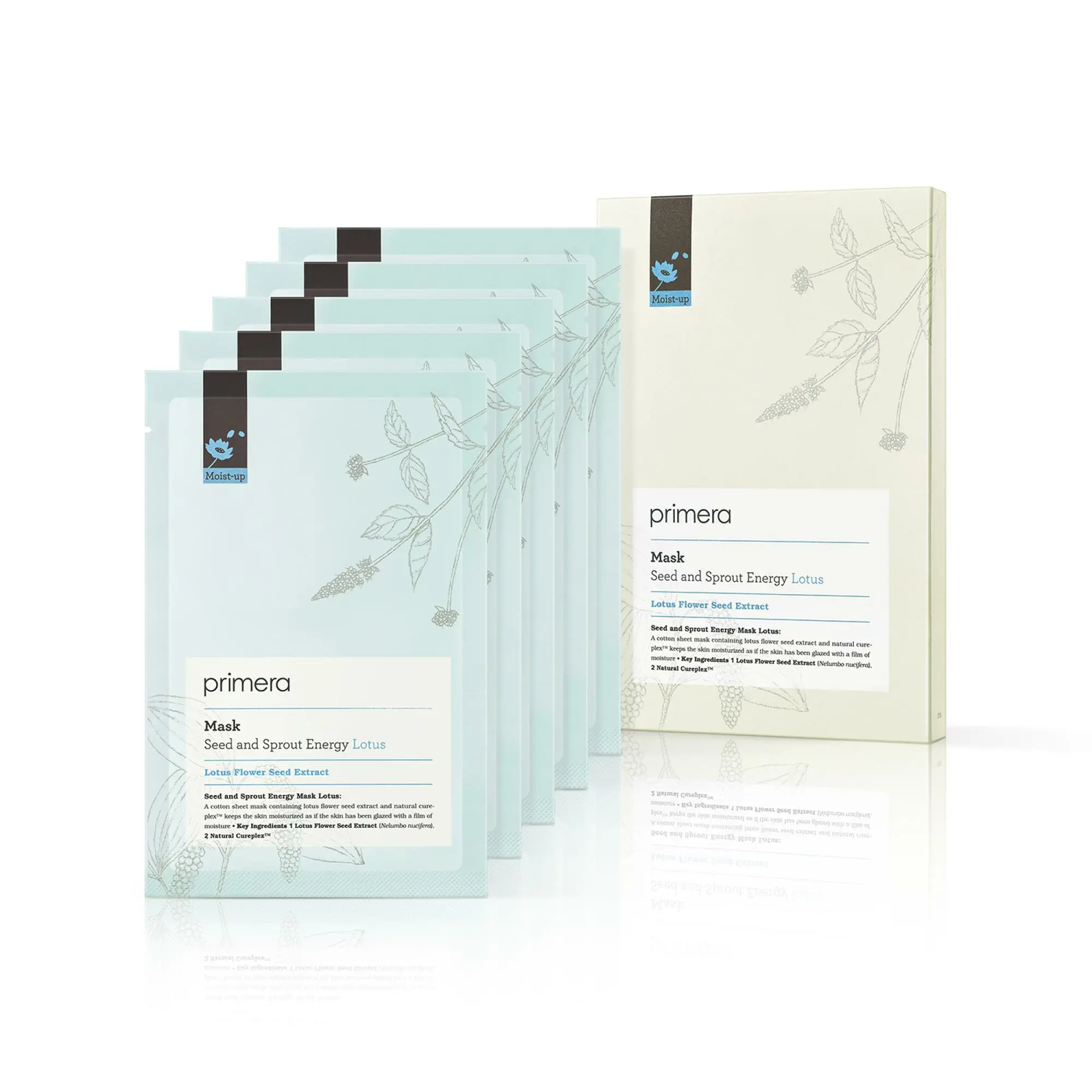 신세계인터넷면세점-프리메라-FaceMasksTreatments-씨드 앤 스프라우트 에너지 마스크 로터스 20ml*5매