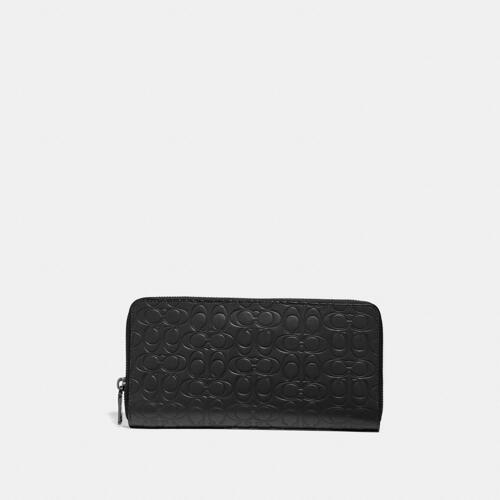 66864 BLK-20SS /Travel Wallet In Signature Leather