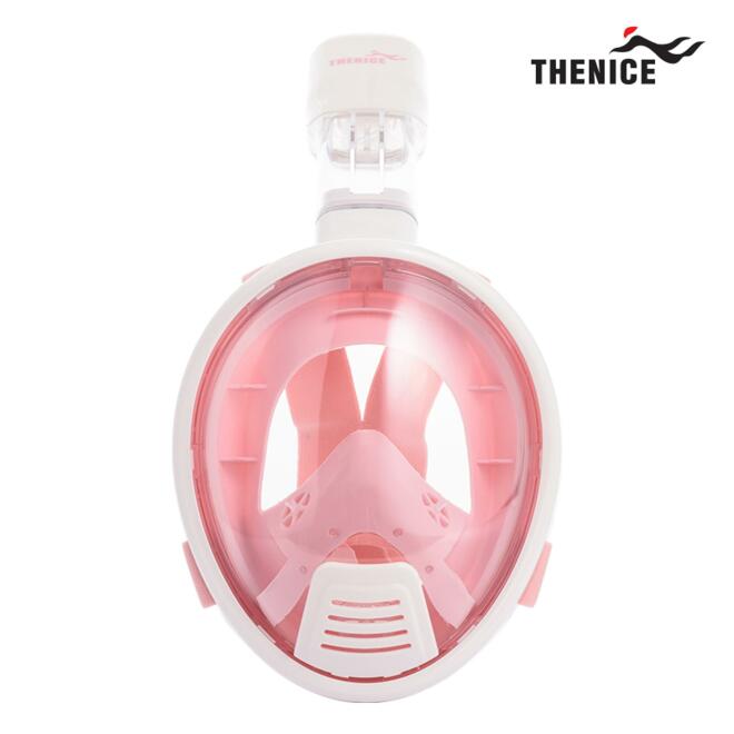 TheNice Full Snorkeling Mask White Peach XS 儿童潜水面罩