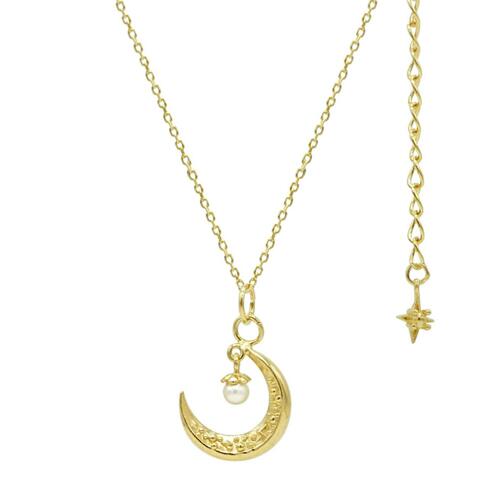 Lune Pearl Necklace (Gold)