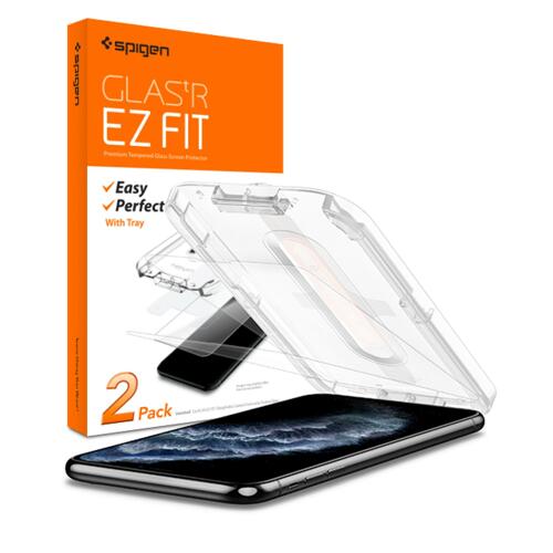 韩际新世界网上免税店-SPIGEN-SMART DEVICE ACC-苹果11PRO MAX 强化玻璃  GlastRslim EZ Fit 液晶保护膜