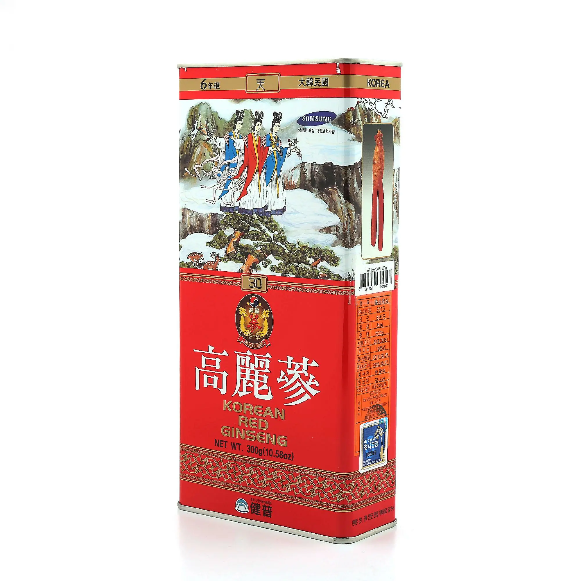 신세계인터넷면세점-홍삼가 건보-홍삼가 천삼6년근 30지 (300g)