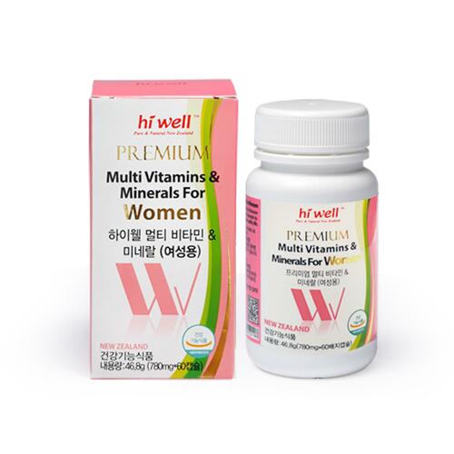 신세계인터넷면세점-하이웰-Vitamin-멀티비타민 & 미네랄 여성용 60정(2개월분)