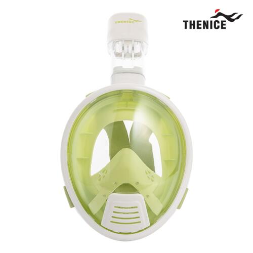 TheNice Full Snorkeling Mask WhiteLime XS 儿童潜水面罩