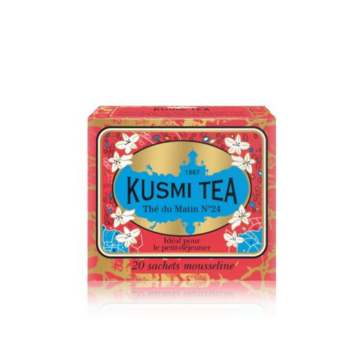 韩际新世界网上免税店-KUSMI TEA-TEA-[有效期 22年09月] RUSSIAN MORNING N°24 - BOX OF 20 MUSLIN TEA BAGS - 44G/1.55OZ