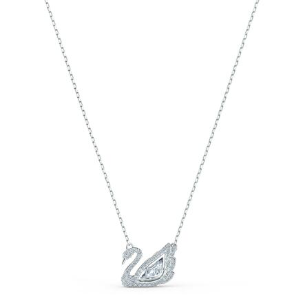 SWAN:NECKLACE CZWH/RHS