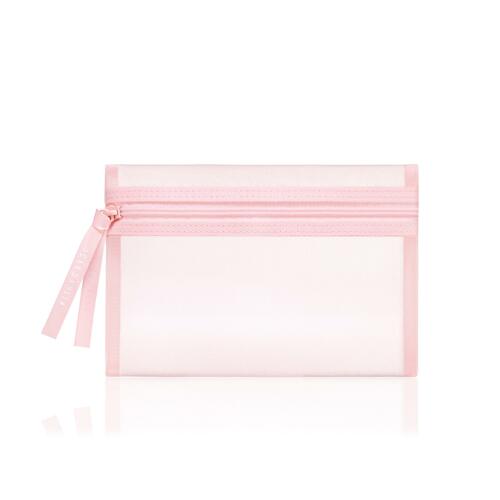 韩际新世界网上免税店-DEAR DAHLIA--粉色网面化妆包