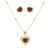 신세계인터넷면세점-플로움-necklace-Alice Love Spin Set (Gold_Red Stone)