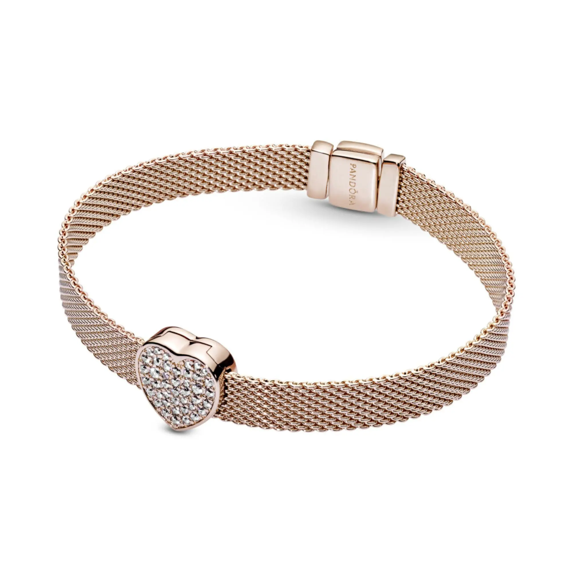 신세계인터넷면세점-판도라-bracelet-리플렉션 하트 파베 클립 참