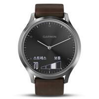韩际新世界网上免税店-GARMIN-SMART WATCH-vivomove HR, Korea, Premium, Black-Silver, L 智能手表
