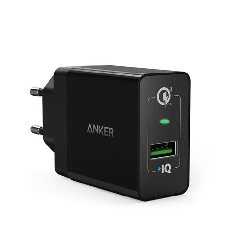 韩际新世界网上免税店-ANKER-USB-Powerport Plus Quick Charge 3.0 Premium USB Wall Charger Black 充电器