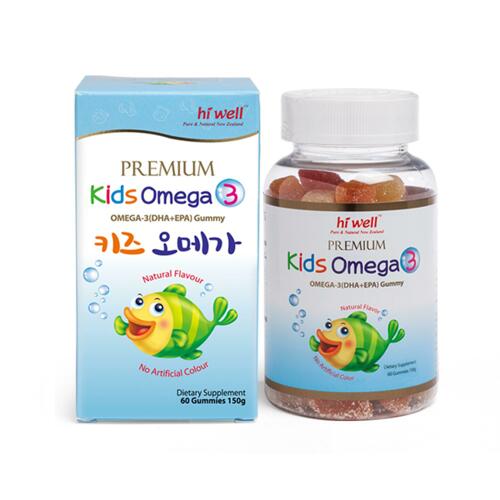 韩际新世界网上免税店-HIWELL-OMEGA3-儿童 OMEGA 3 软糖 60粒