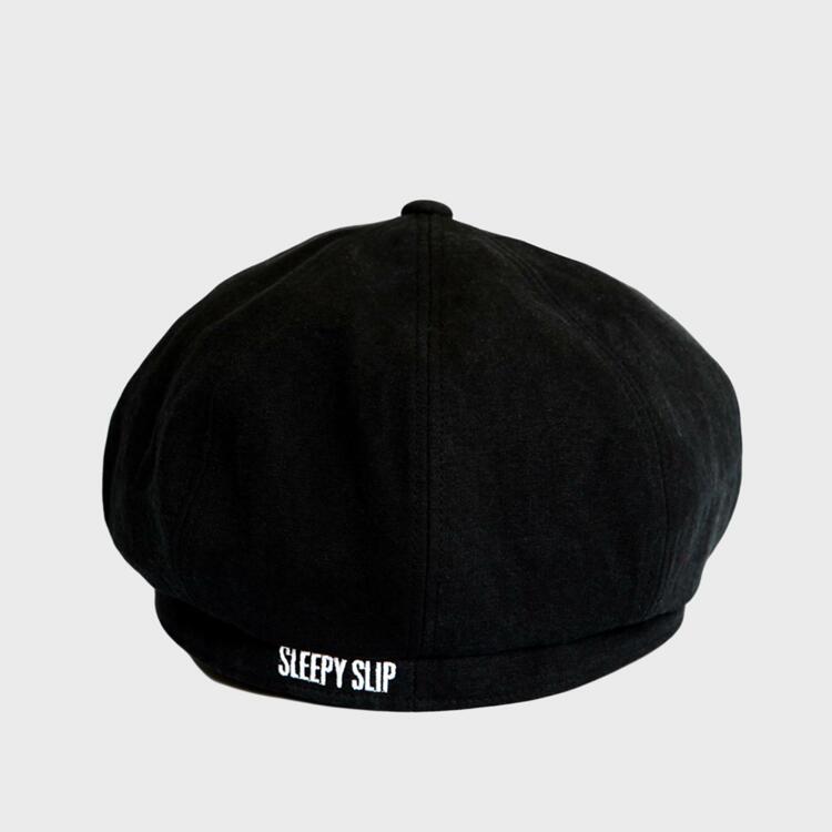 [unisex] SIGNATURE BLACK NEWSBOY CAP 帽子