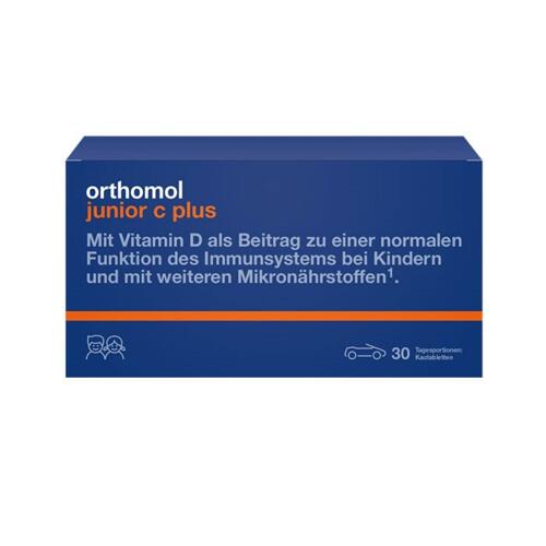 韩际新世界网上免税店-ORTHOMOL-VITAMIN-JUNIOR C PLUS CHEWABLE TYPE 儿童增强免疫维生素片 30包（有助于儿童成长）