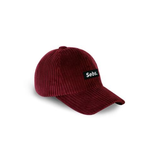 P00000BH Sebs. CORDUROY_BURGUNDY BALL CAP