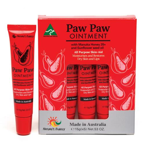 Paw Paw Ointment 15g x 5 네이쳐스 훼밀리 식품 신세계면세점