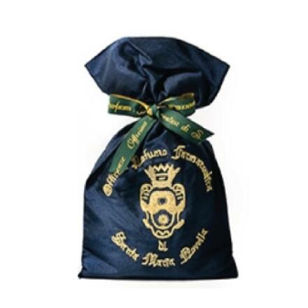 POT POURRI - embroidered blue silk bag 40g