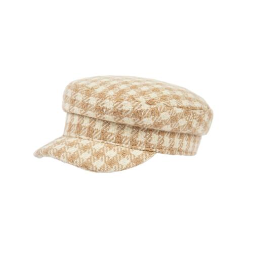 CLASSIC MARINE CAP 帽子 CHECK BEIGE