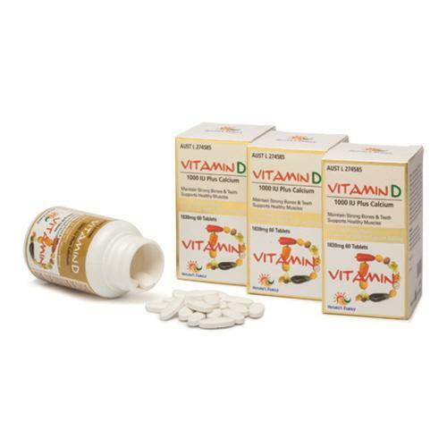 비타민D 1000 IU + 칼슘 3박스 (60캡슐,6개월분)