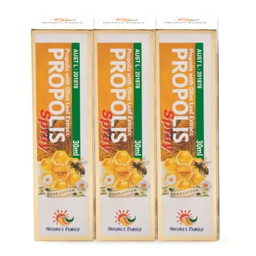 PROPOLIS WITH OLIVE LEAF EXTRACT SPRAY 30ML X 3