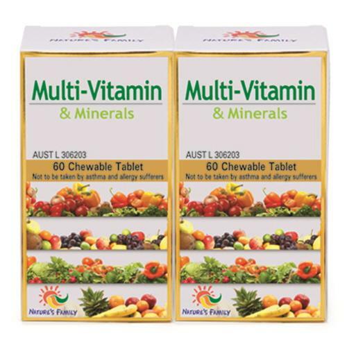韩际新世界网上免税店-NATURES FAMILY-VITAMIN-Multi-Vitamin 950mg 60tabs x 2