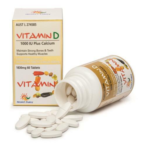 韩际新世界网上免税店-NATURES FAMILY-VITAMIN-Vitamin D Plus Calcium 1830mg 60 tabs